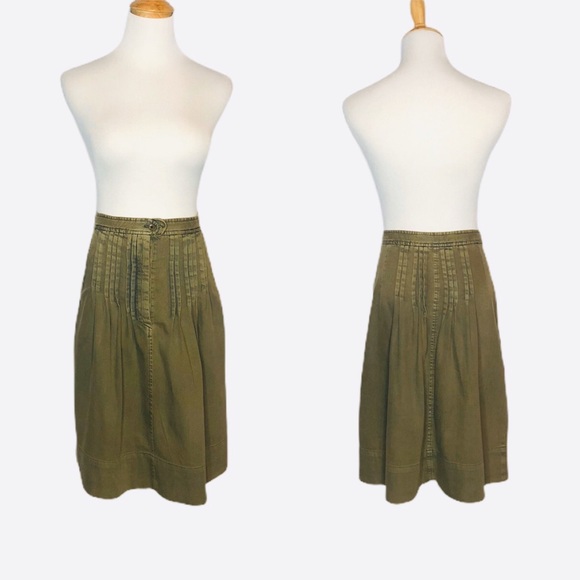 Vintage Isabel Marant Etoile Green Pleated Skirt green - Picture 4 of 8